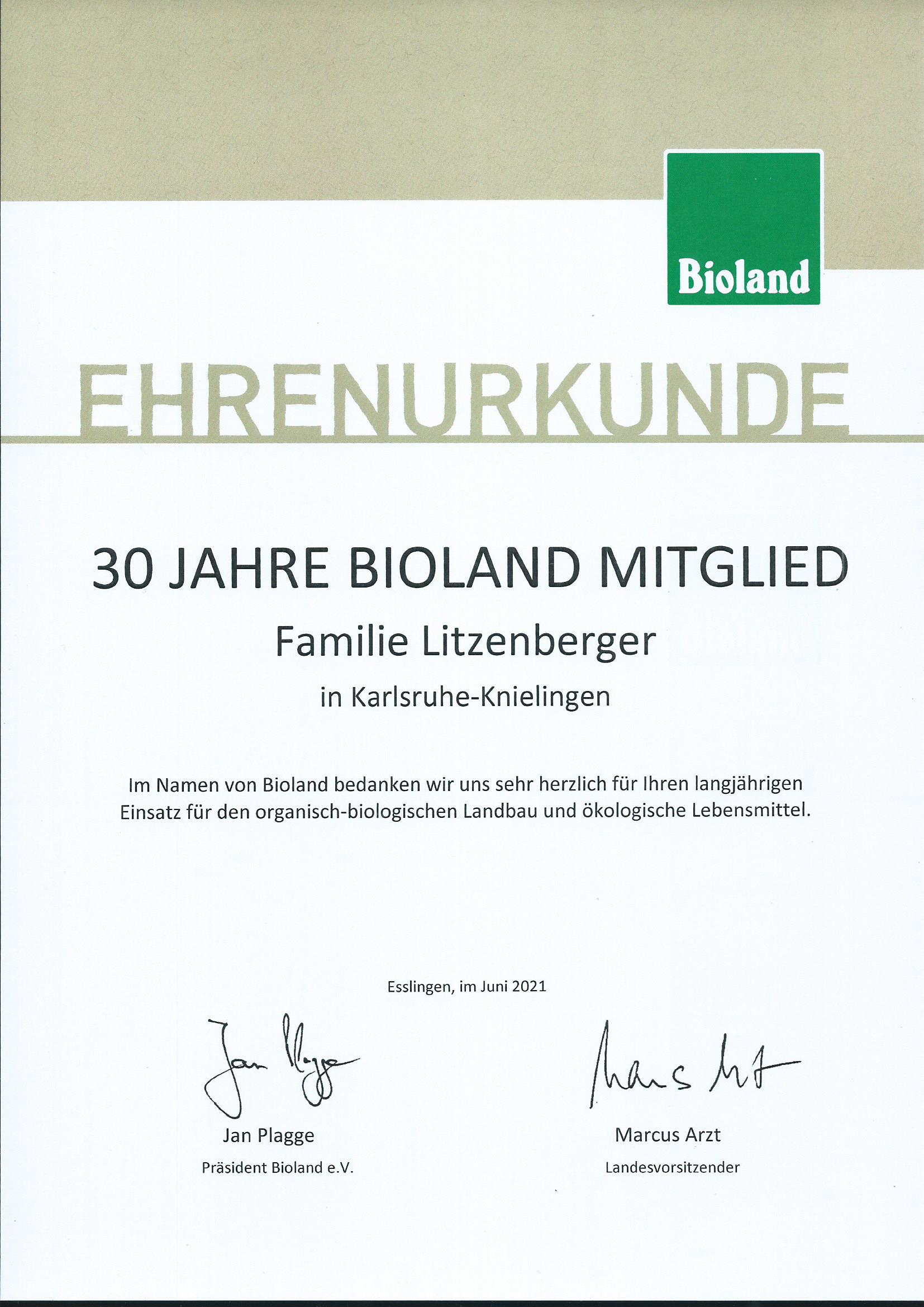 Anerkennung f�r unsere Arbeit