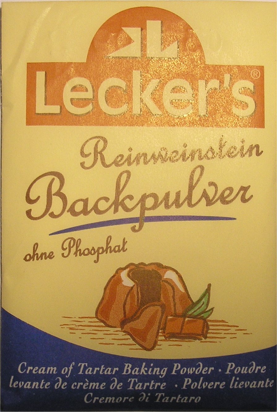 Etikett Weinsteinbackpulver